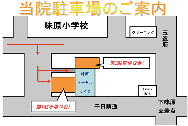 お車でご来院の方